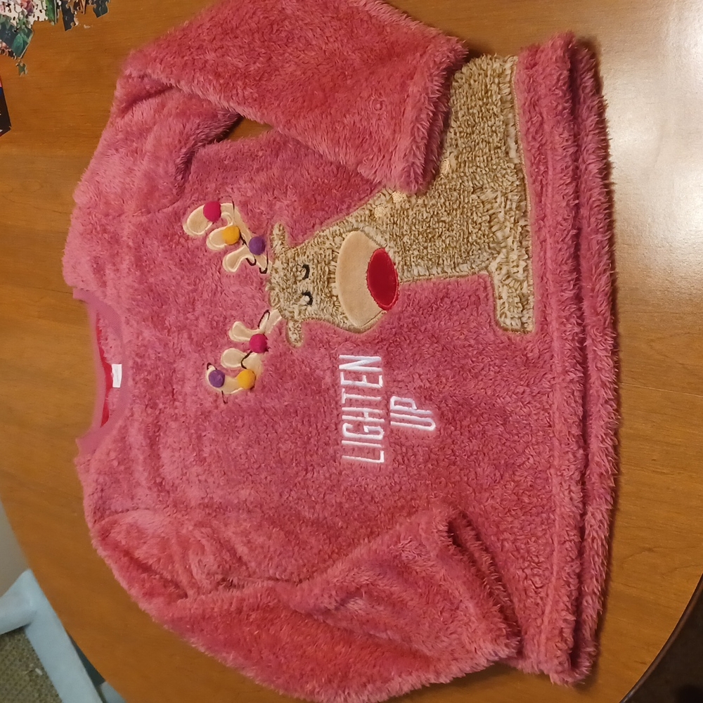 Sweet Treasures Small Reindeer Pajama Top  SO Warm! So Cuddly!